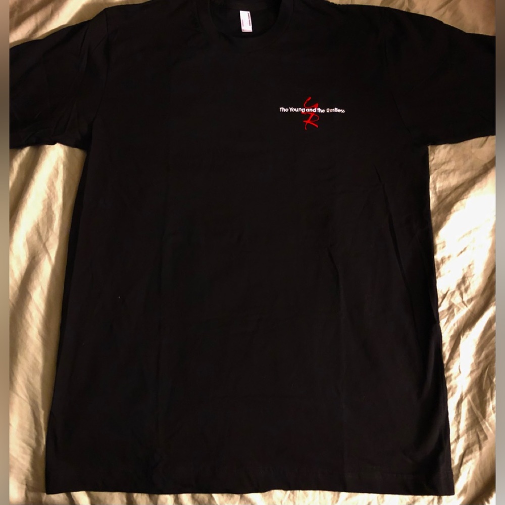 The Young and the Restless TV Show Soap Opera Tshirt Men’s Sz L embroidered NEW